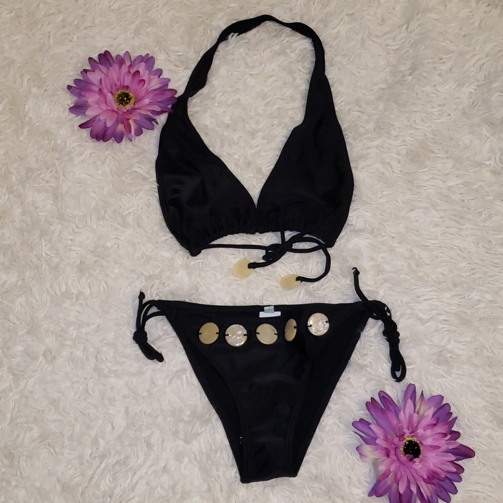 Agua Doce Black Bikini Nwt